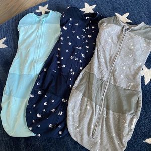 Bundle of 3 Happiest Baby Sleepea Swaddle Sleep sack size LARGE